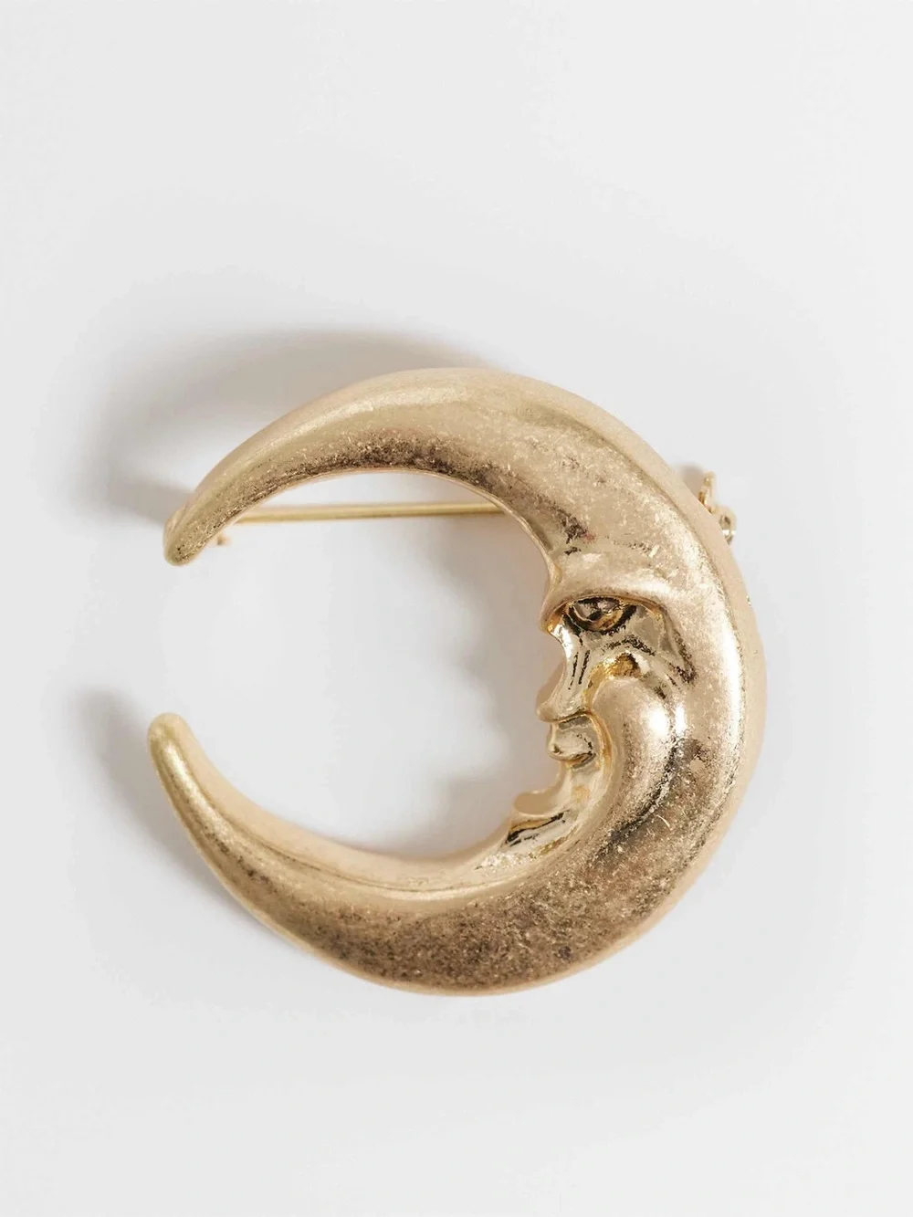 New🌟Gold Crescent Moon Statement Earring - Unbranded